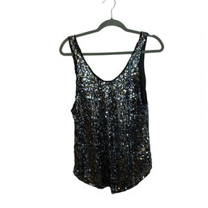 Talula Silver Sequin Tank